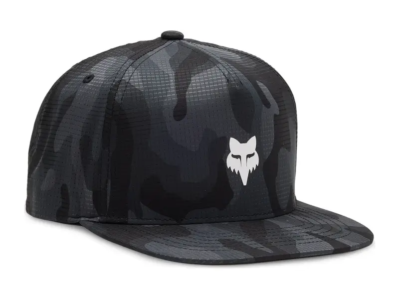 Fox Racing "Fox Head Camo Tech Snapback" Kappe - Black Camo