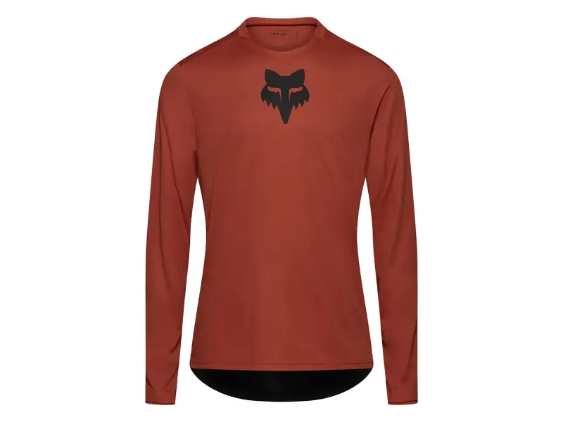 Fox Racing "Ranger Fox Head Long Sleeve" Jersey - Amber Scarlet