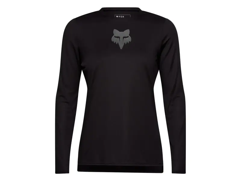 Fox Racing "Ranger Fox Head Women Long Sleeve" Jersey - Black