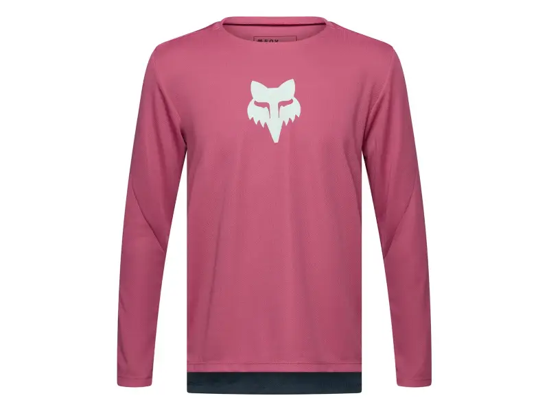 Fox Racing "Ranger Fox Head Youth Long Sleeve" Jersey - Berry (Kids)