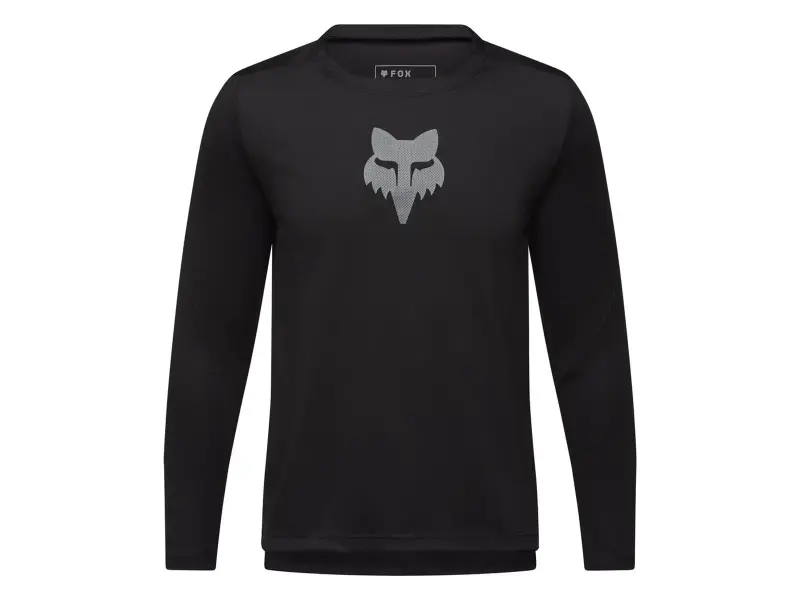 Fox Racing "Ranger Fox Head Youth Long Sleeve" Jersey - Black (Kids)
