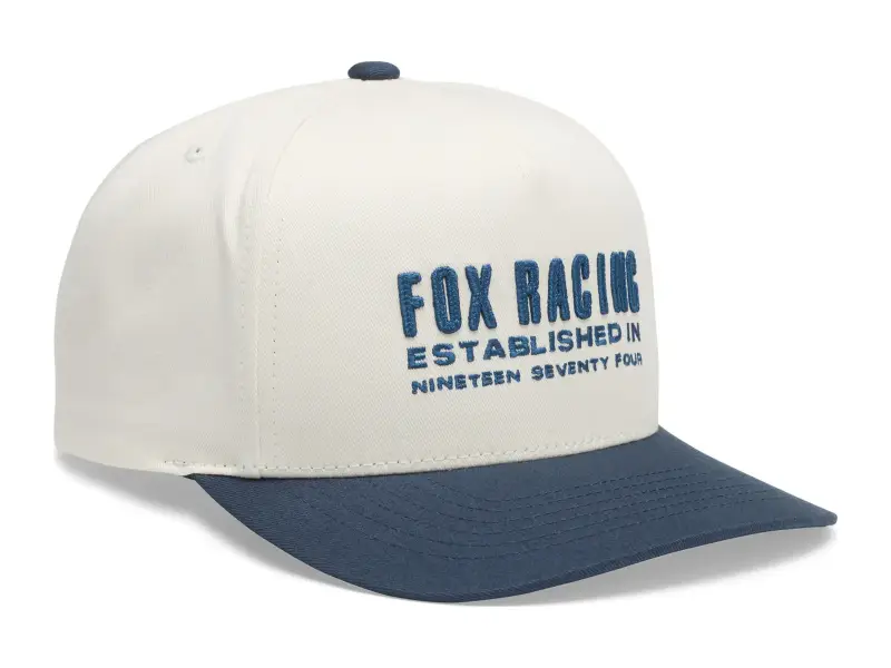 Fox Racing "Warped Snapback" Cap - Pearl White