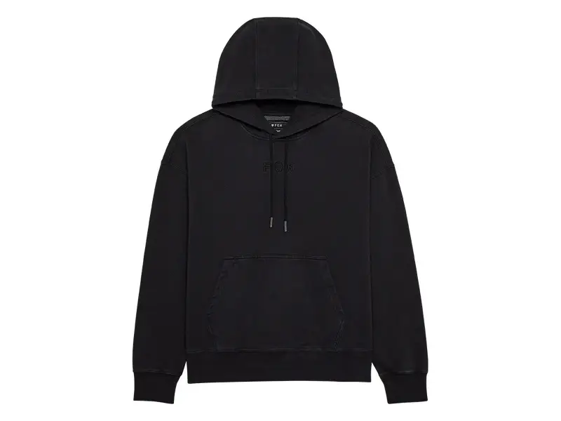 Fox Racing "Wordmark Oversized Fleece" Hooded Pullover - Black