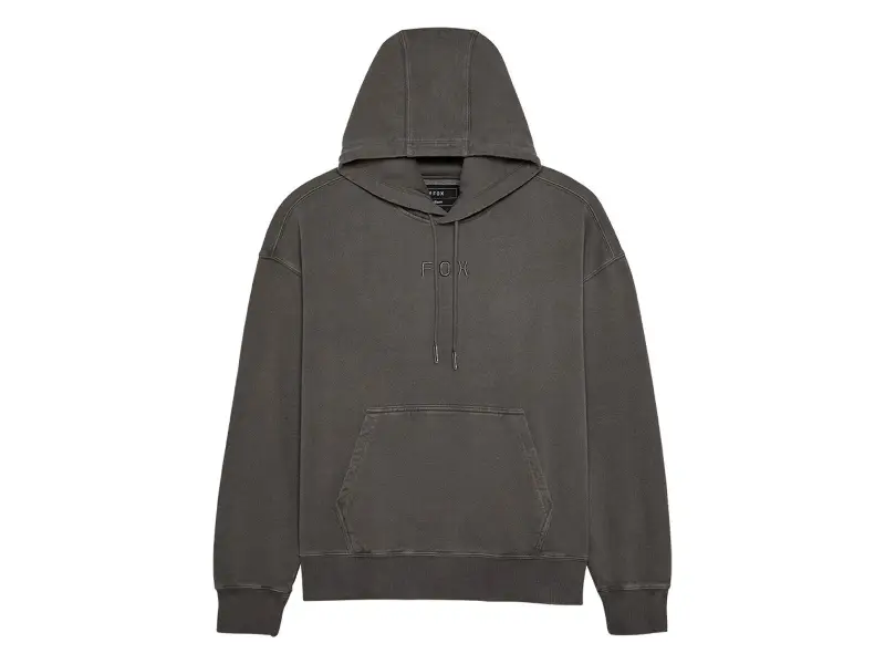 Fox Racing "Wordmark Oversized Fleece" Hooded Pullover - Pewter