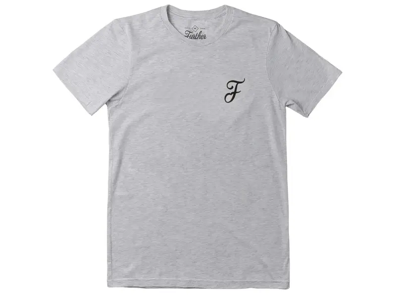 Further Brand "Casual F" T-Shirt - Heather Grey