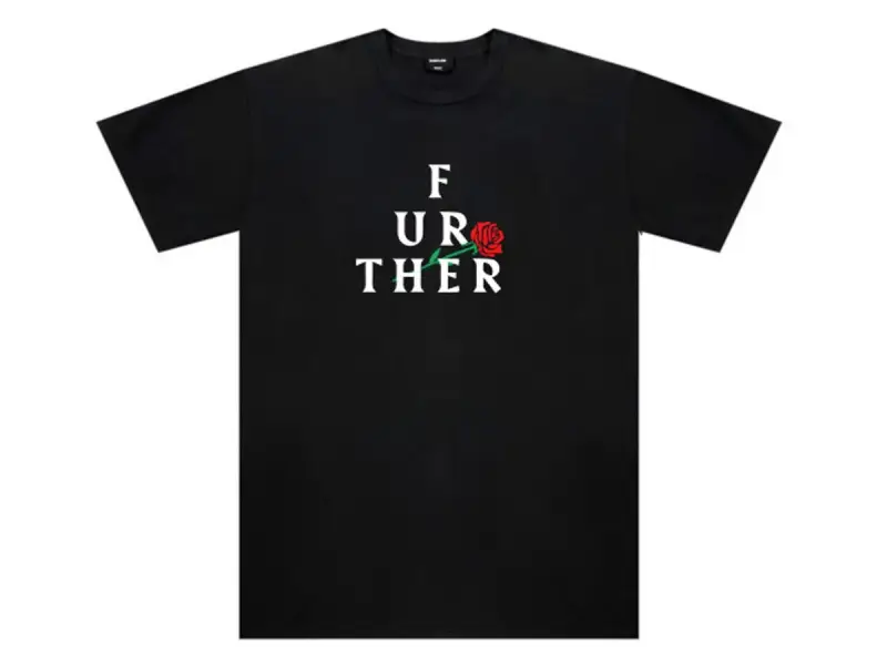 Further Brand "Dead Rose" T-Shirt - Black