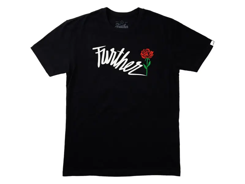 Further Brand "Shock Rose" T-Shirt - Black