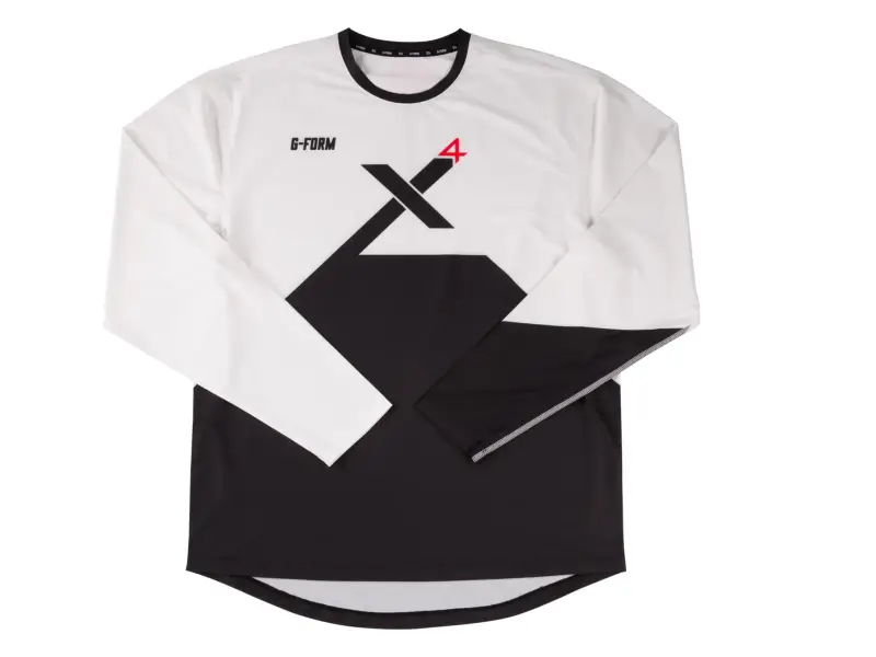 G-Form "Pro-X4 Long Sleeve" Jersey - White/Black
