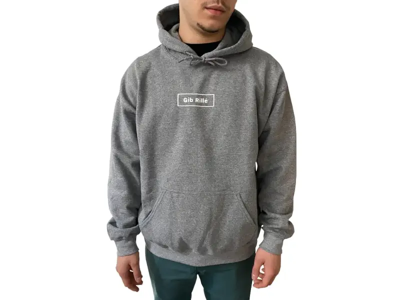 Gib Rille "Boxlogo" Hooded Pullover - Graphite