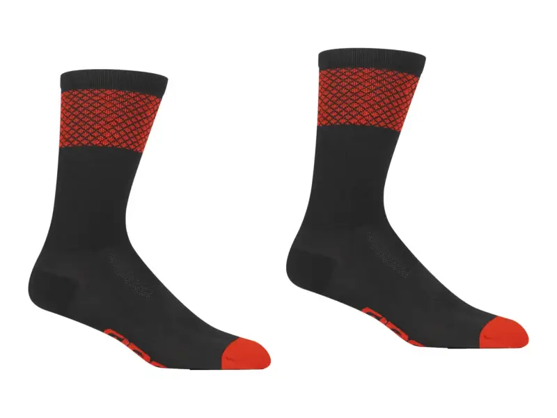 Giro "Comp Racer High Rise" Socks - Black/Bright Red