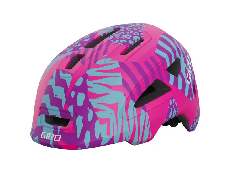 Giro "Scamp II" MTB Helmet - Matte Pink Animal (Kids)
