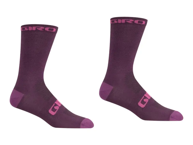 Giro "Seasonal Merino" Socks - Dark Cherry/Raspberry