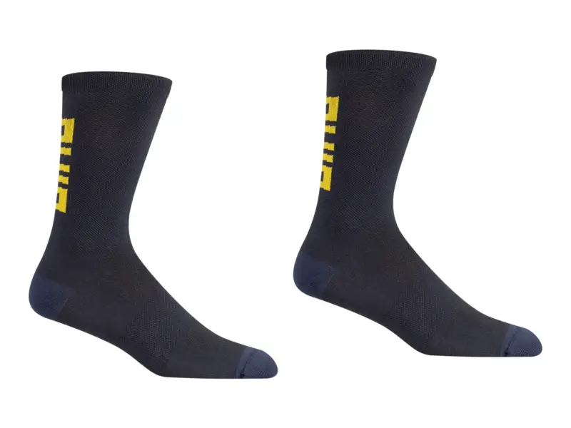 Giro "Seasonal Merino" Socks - Dark Shark/Spectra Yellow