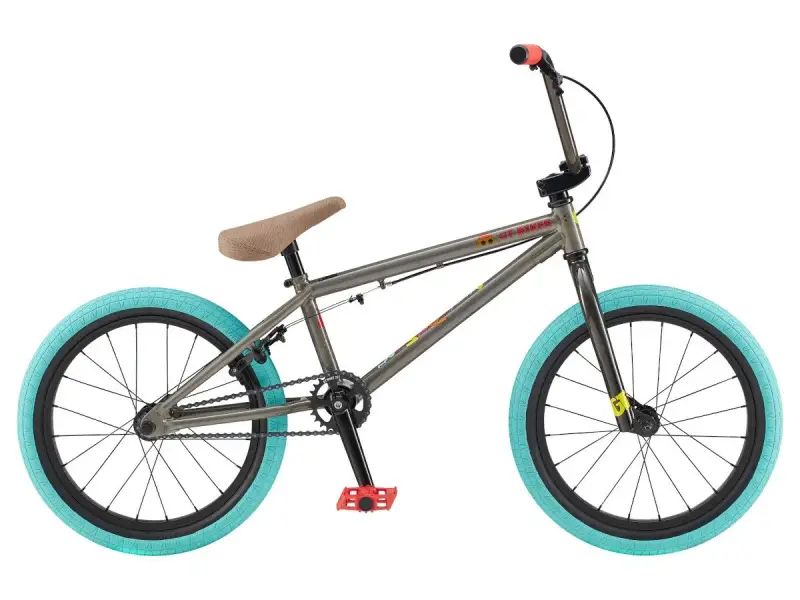GT Bikes "Junior Performer 18" 2020 BMX Bike - 18 Inch - Glossy Raw/Multicolor