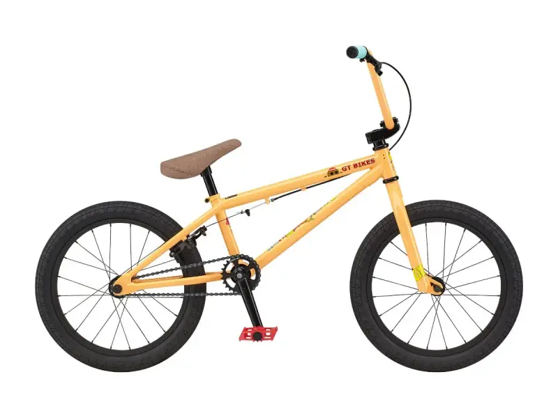 GT Bikes "Junior Performer 18" 2021 BMX Bike - 18 Inch - Glossy Peach
