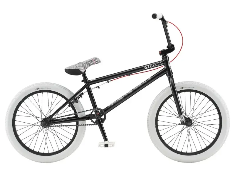 GT Bikes "Performer" 2020 BMX Rad - Satin Black/White