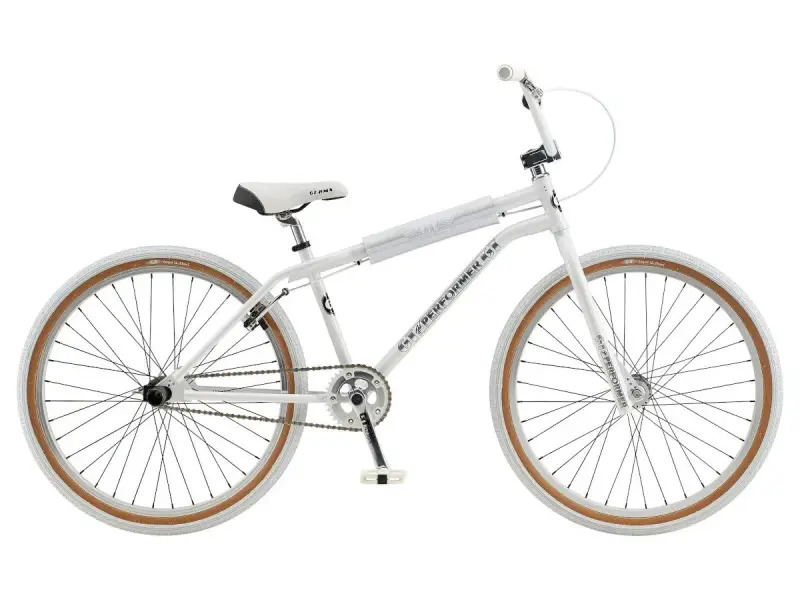 GT Bikes "Pro Performer Heritage 26" 2020 BMX Cruiser Bike - White/Chrome - 26 Zoll