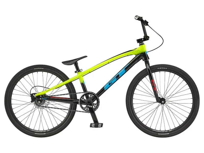 GT Bikes "Speed Series 24 Pro XL" 2021 BMX Race Rad - 24" - Glossy Neon Yellow/Black Fade