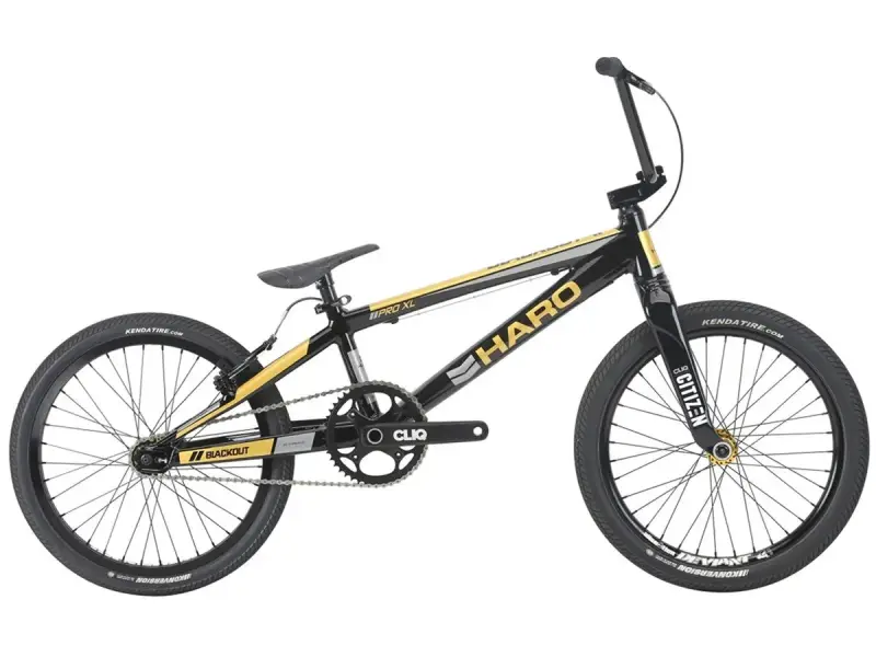 Haro Bikes "Blackout XXL" 2018 BMX Race Rad - Gloss Black/Gold