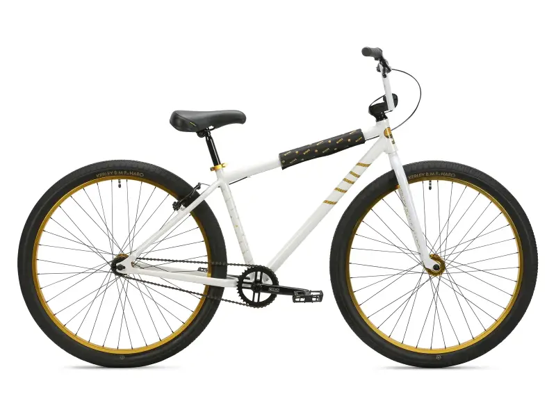 Haro Bikes "B.M.F 29" 2023 BMX Cruiser Bike - 29 Inch - Pearl White