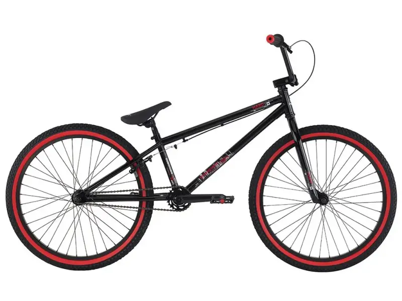 Haro Bikes "Downtown 24" 2016 BMX Cruiser Bike - 24 Inch / Gloss Black