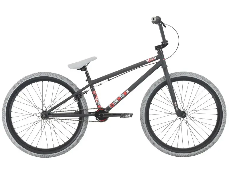 Haro Bikes "Downtown 24" 2018 BMX Cruiser Rad - Matte Black - 24 Zoll