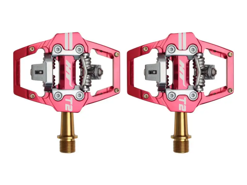 HT Components "T2T Klick" BMX Race Pedale - Titan