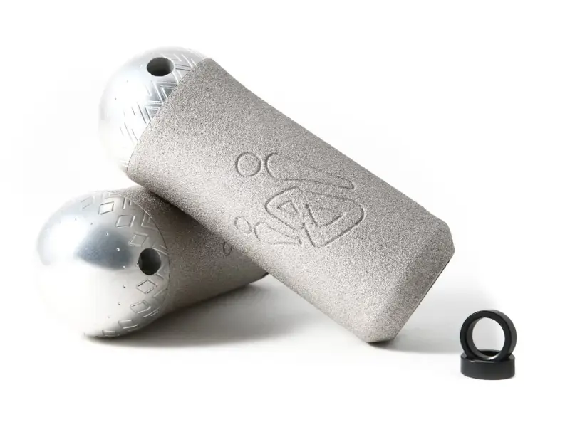 igi BMX "Microphone Flex" Pegs - Silver/Silver