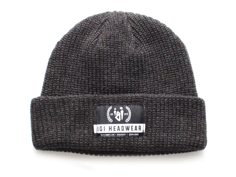 igi BMX "Patch Fisherman" Beanie - Dark Grey