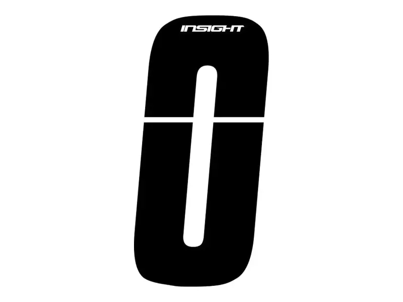 Insight BMX Race Seitennummernschild Zahlen-Sticker - Black