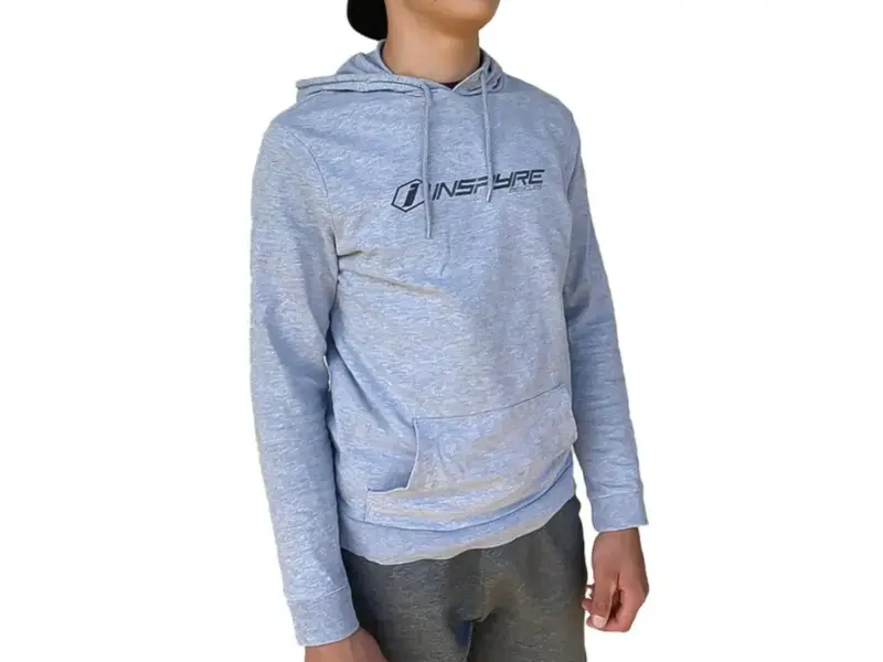 Inspyre Bicycles "Logo Sweat" Hooded Pullover - Light Grey