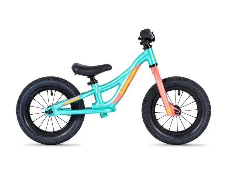 Inspyre Bicycles "Rocket 2024" BMX Balance - 12 Inch - Neo Mint / Coral