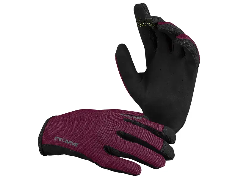 iXS "Carve" Gloves - Dark Red