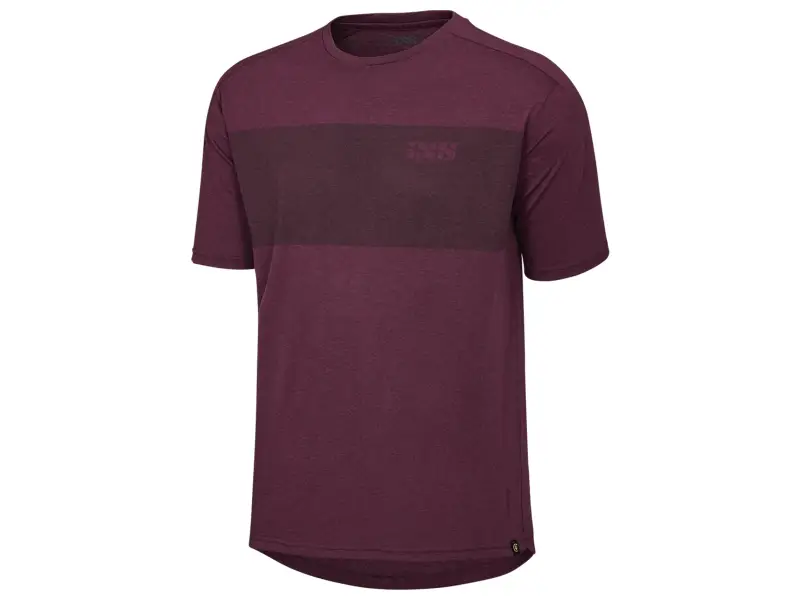 iXS "Flow Censored" T-Shirt - Dark Red