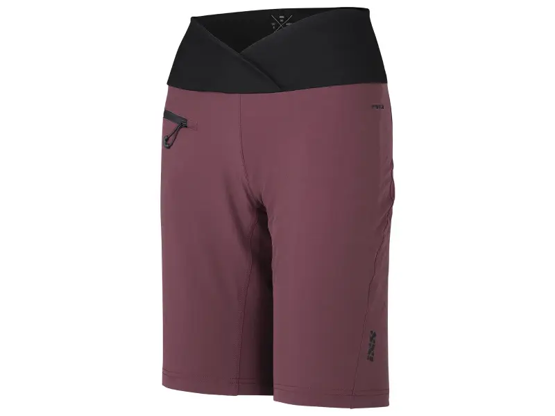 iXS "Flow XTG Hip-Hugger Women" Shorts - Dark Red