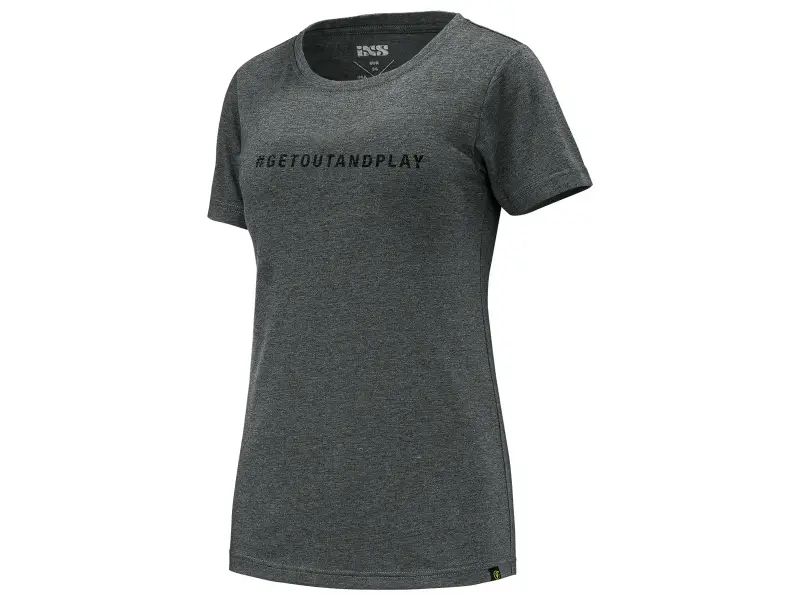 iXS "Getoutandplay Women Organic Cotton" T-Shirt - Grey