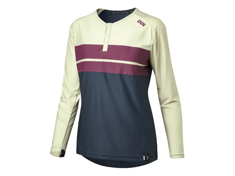 iXS "Women's Flow Lite 1.0 Henley" Jersey - Navy