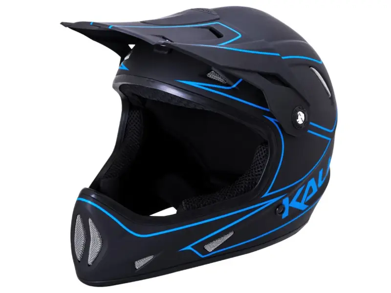 Kali Protectives "Alpine" Fullface Helm - Black/Blue