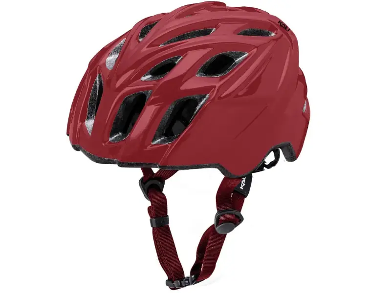 Kali Protectives "Chakra Mono" MTB Helm - Solid Glossy Brick Red