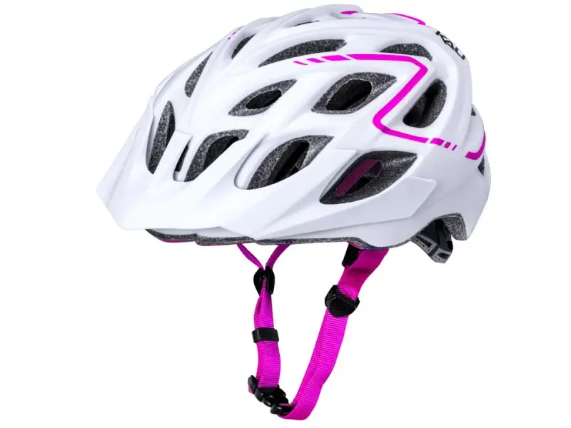 Kali Protectives "Chakra Plus" MTB Helmet - Matt White/Pink