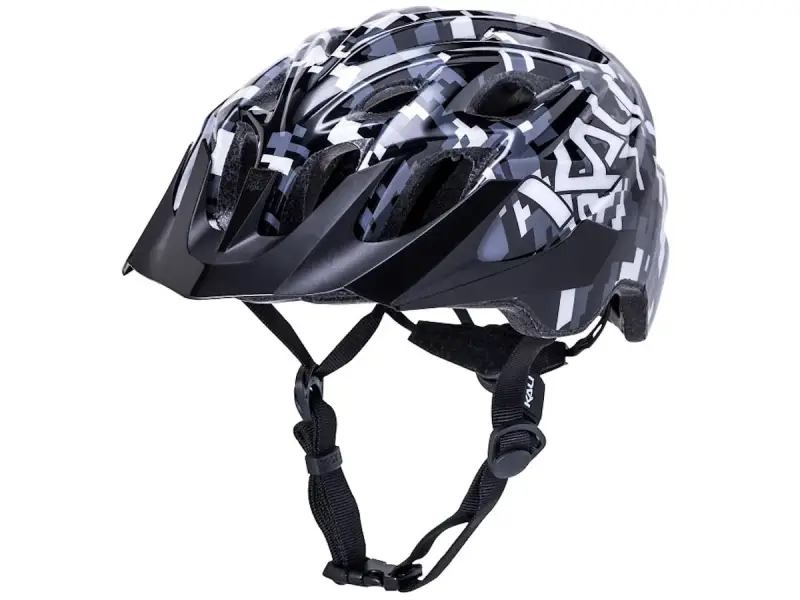 Kali Protectives "Chakra Youth" MTB Helmet - Pixel Gloss Black