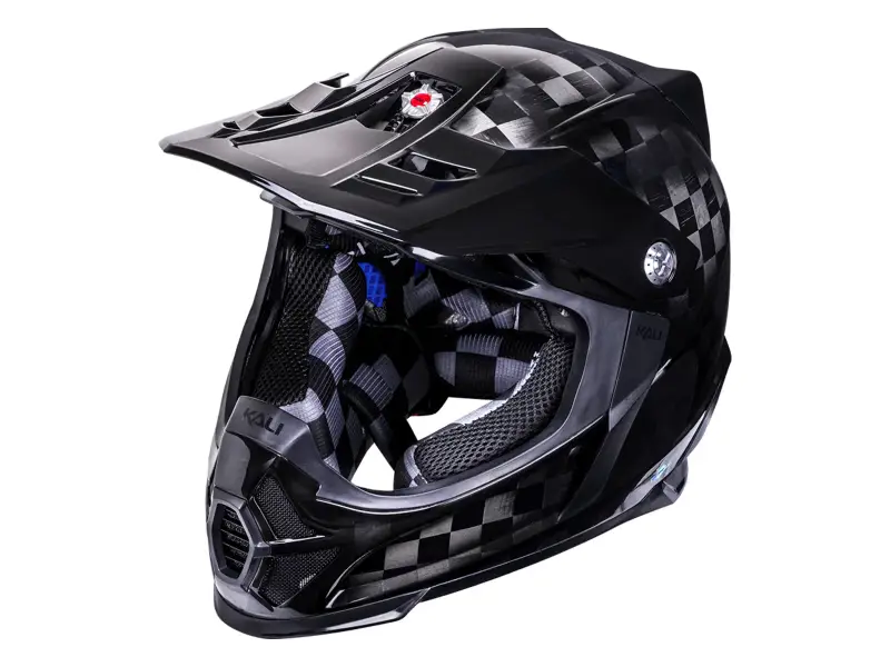 Kali Protectives "Shiva 3.0 Carbon" Fullface Helm - Solid Gloss Carbon