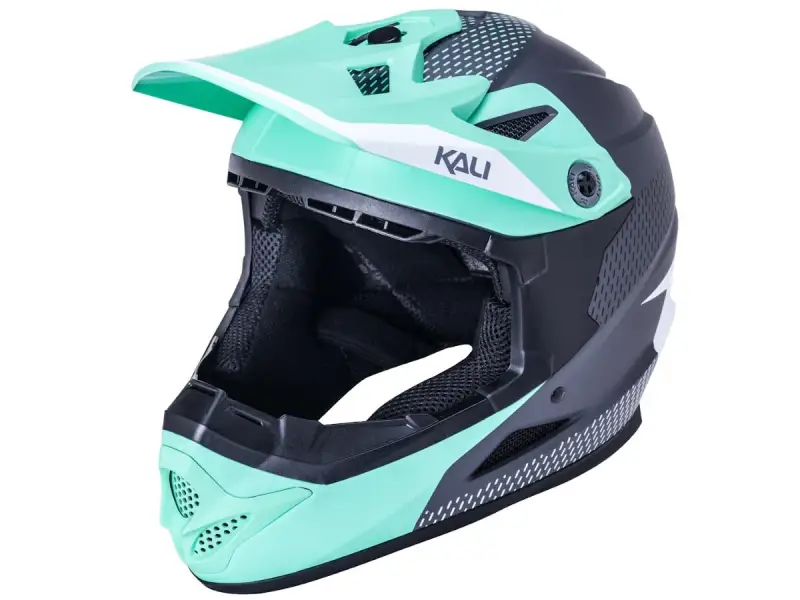 Kali Protectives "Zoka" Fullface Helm - Dash-Matte Seafoam/Grey