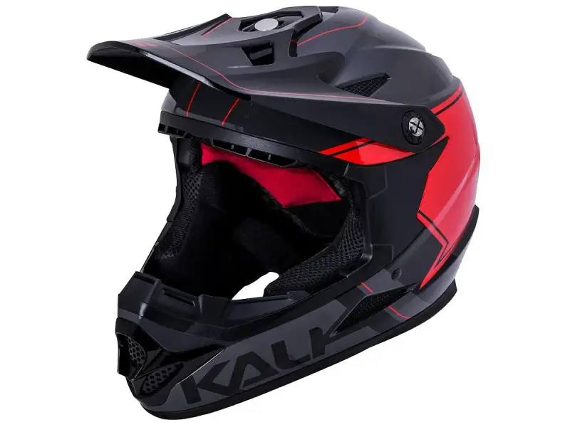 Kali Protectives "Zoka" Fullface Helm - Grey/Black/Red