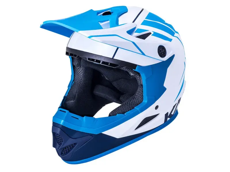 Kali Protectives "Zoka" Fullface Helm - White/Blue/Navy