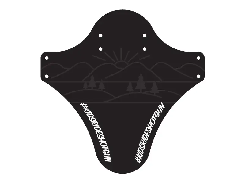 Kids Ride Shotgun MTB Mudguard - Front