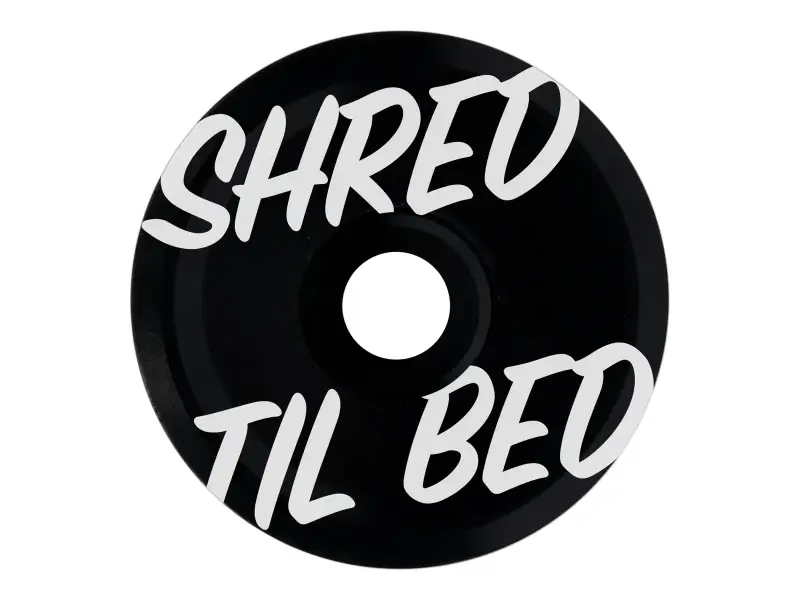 Kids Ride Shotgun "Shred Til Bed" Stem Cap