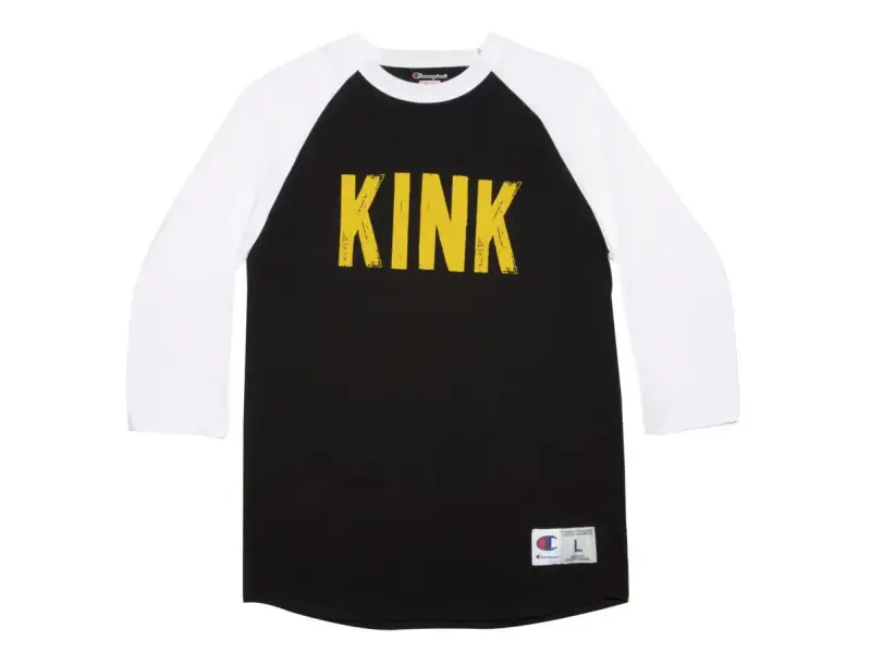 Kink Bikes "Back Alley" 3/4 Longsleeve - Black/White