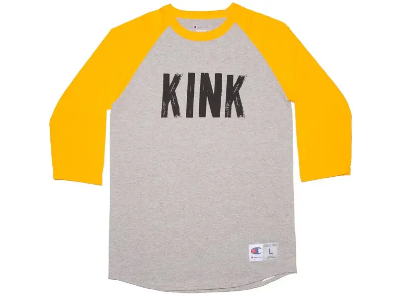 Kink Bikes "Back Alley" 3/4 Longsleeve - Gold/Grey