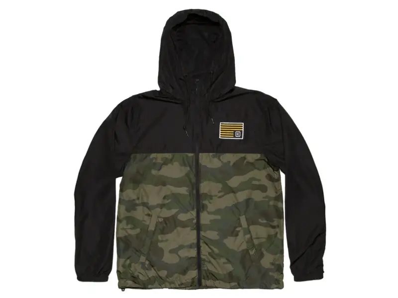 Kink Bikes "Breach" Windbreaker Jacket - Black/Camouflage